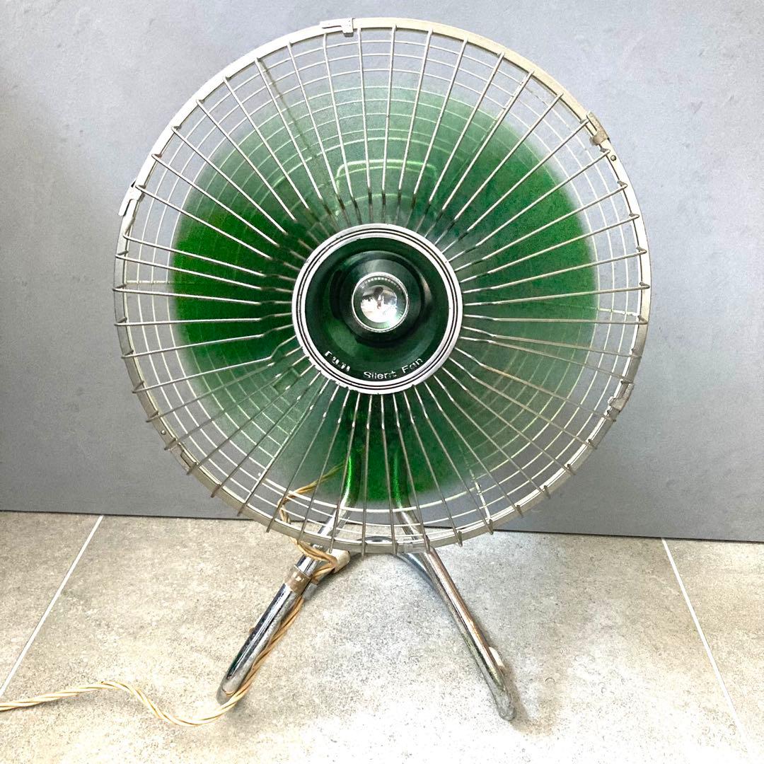 昭和レトロ 富士電機 サイレントファン 扇風機 3枚羽 レトロ家電