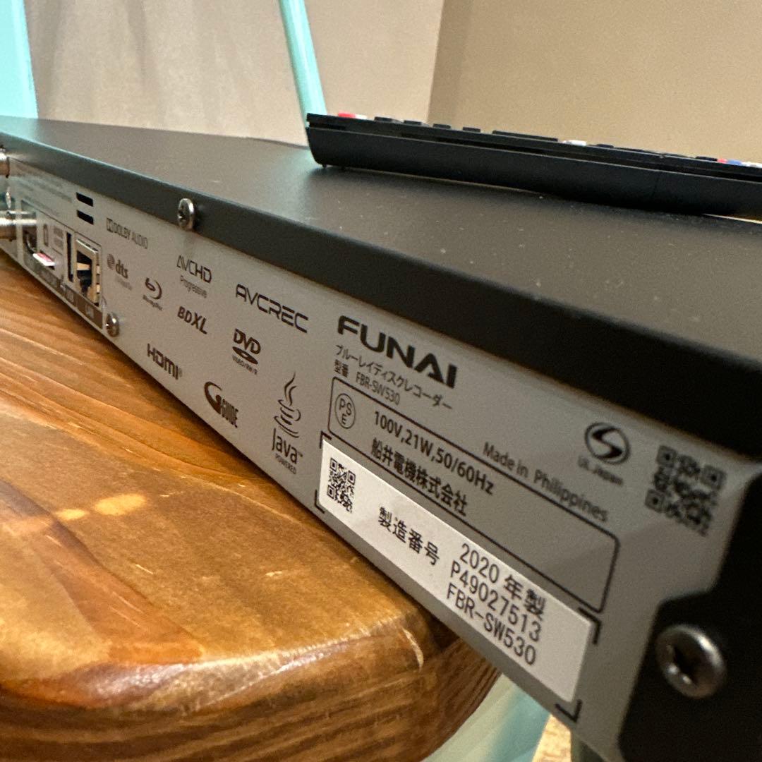 【2020年製】FUNAI ブルーレイレコーダー FBR-SW530
