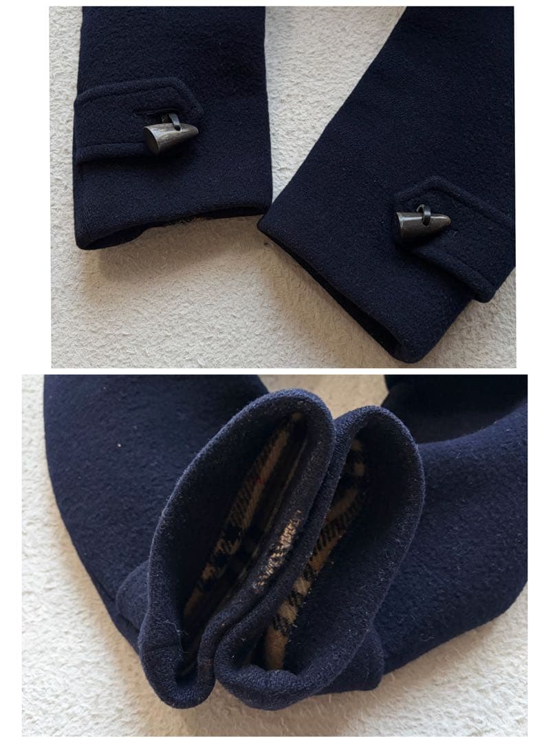 【丸善別注】バーバリーズ ダッフルコート ノバチェック ネイビー 英国製 超希少