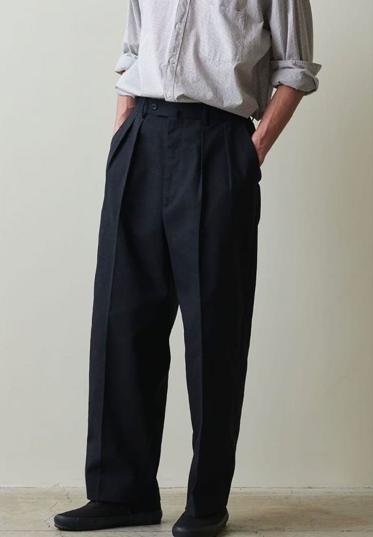 Steven Alan TC ホップサックイン ツープリーツ ドレストラウザーズ