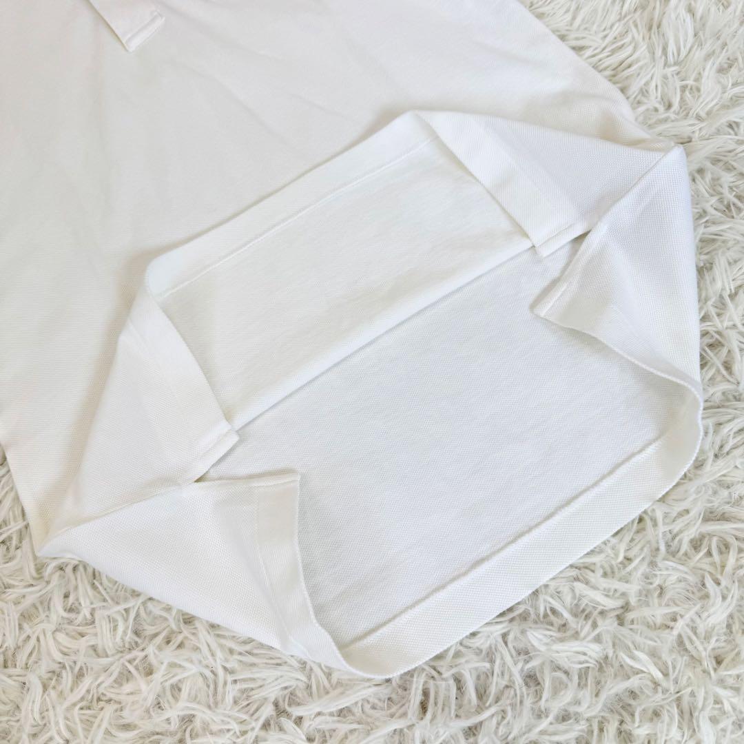 新品 未使用 希少 ラルフローレン ポロシャツ ピンクポニー 半袖 白 刺繍 L