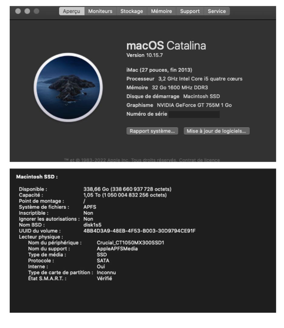 iMac 2013 27インチ SSD 1TB(箱あり)