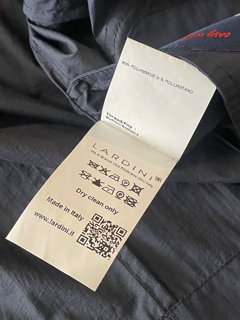 LARDINI ナイロンジャケット　テーラードジャケット