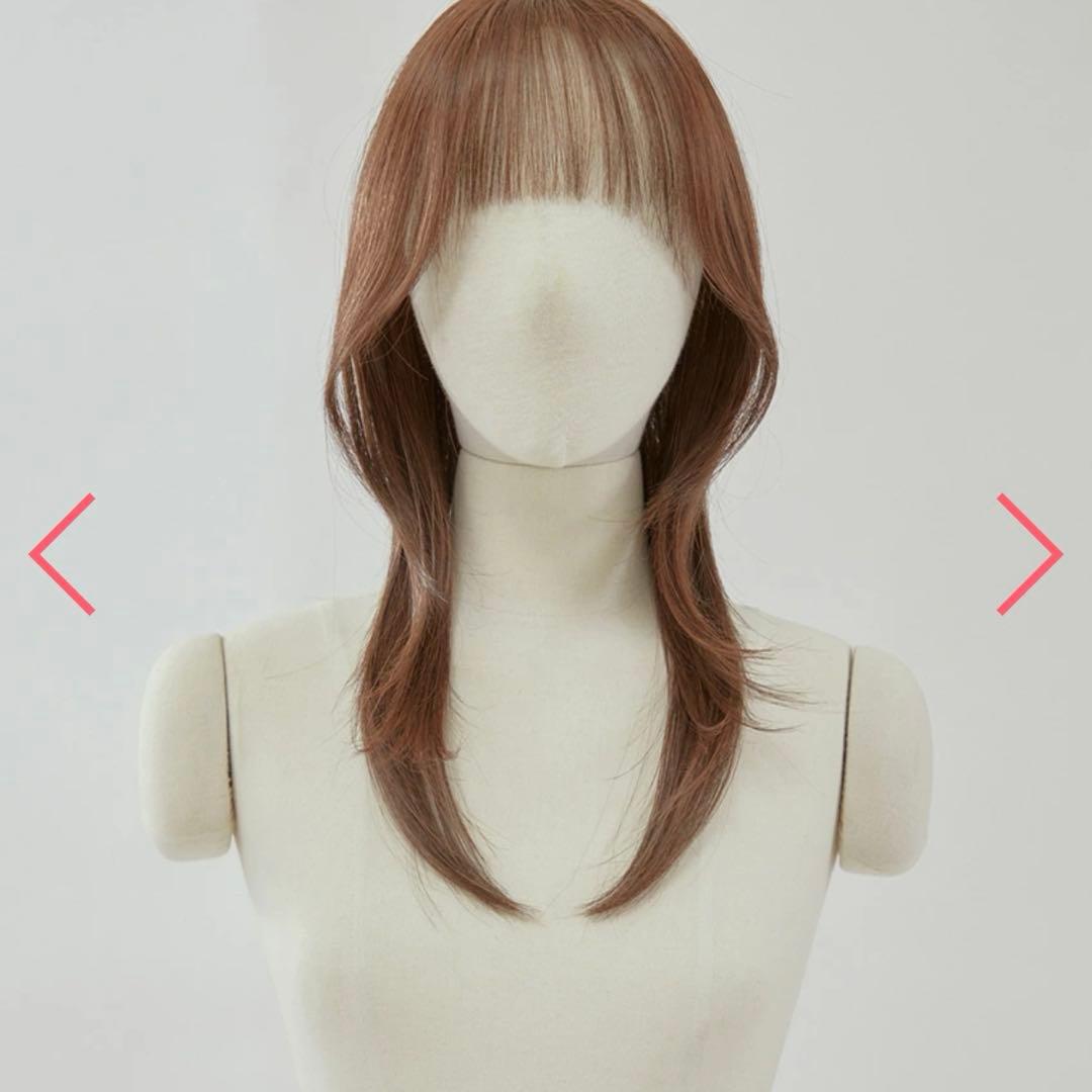 ピンクエイジ リアルスキン シースルーバング ゆるふわカール (モースト原糸)