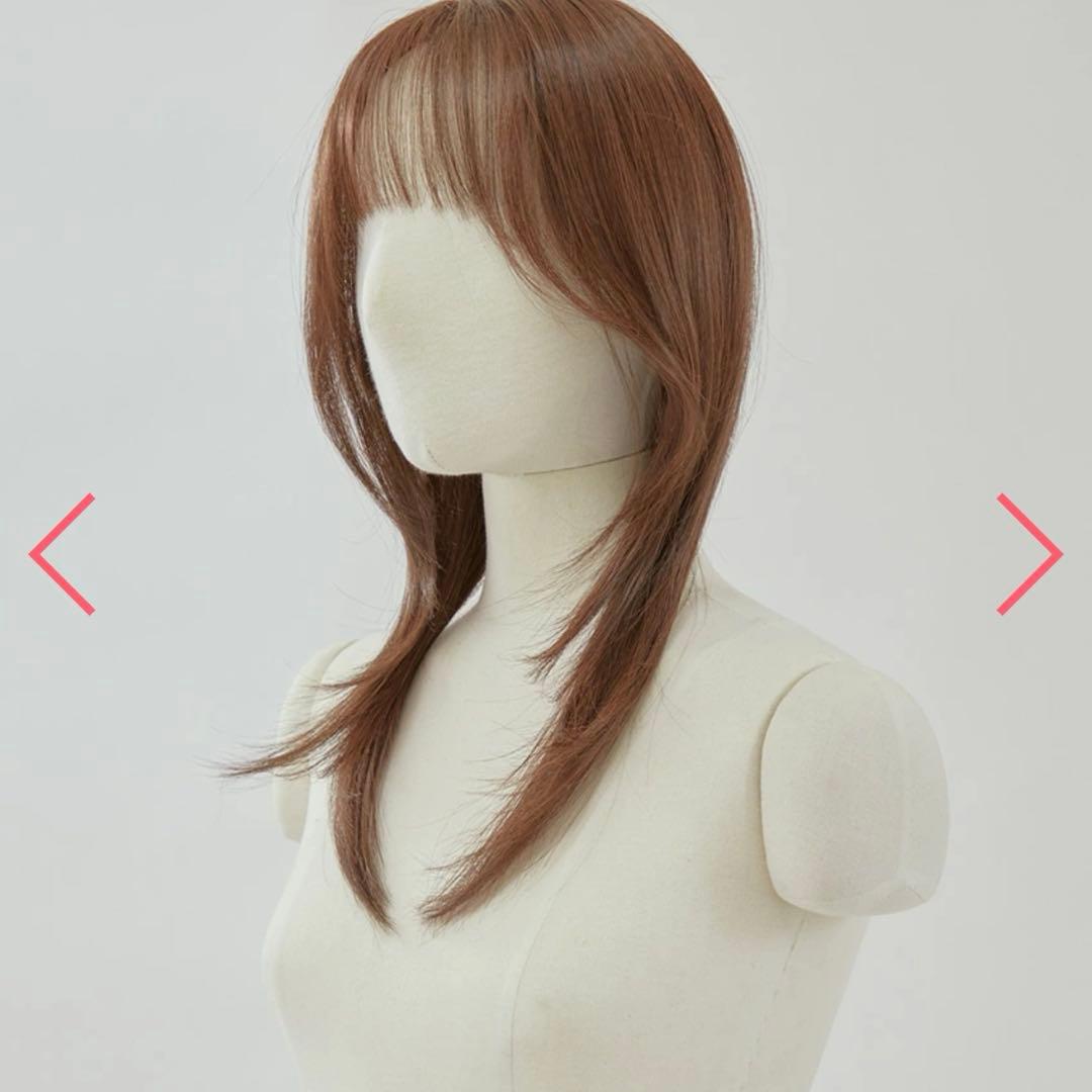 ピンクエイジ リアルスキン シースルーバング ゆるふわカール (モースト原糸)