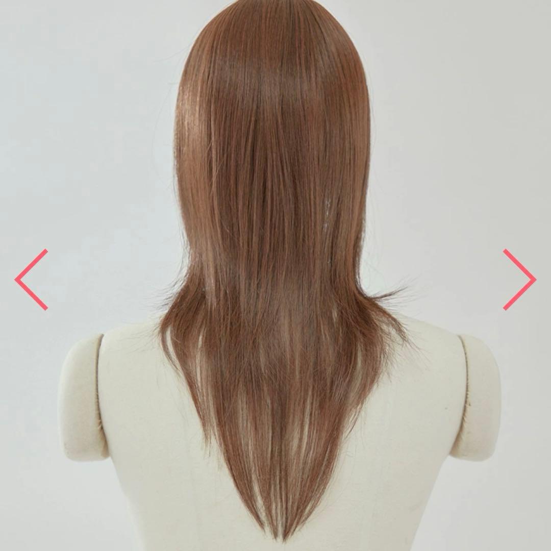 ピンクエイジ リアルスキン シースルーバング ゆるふわカール (モースト原糸)