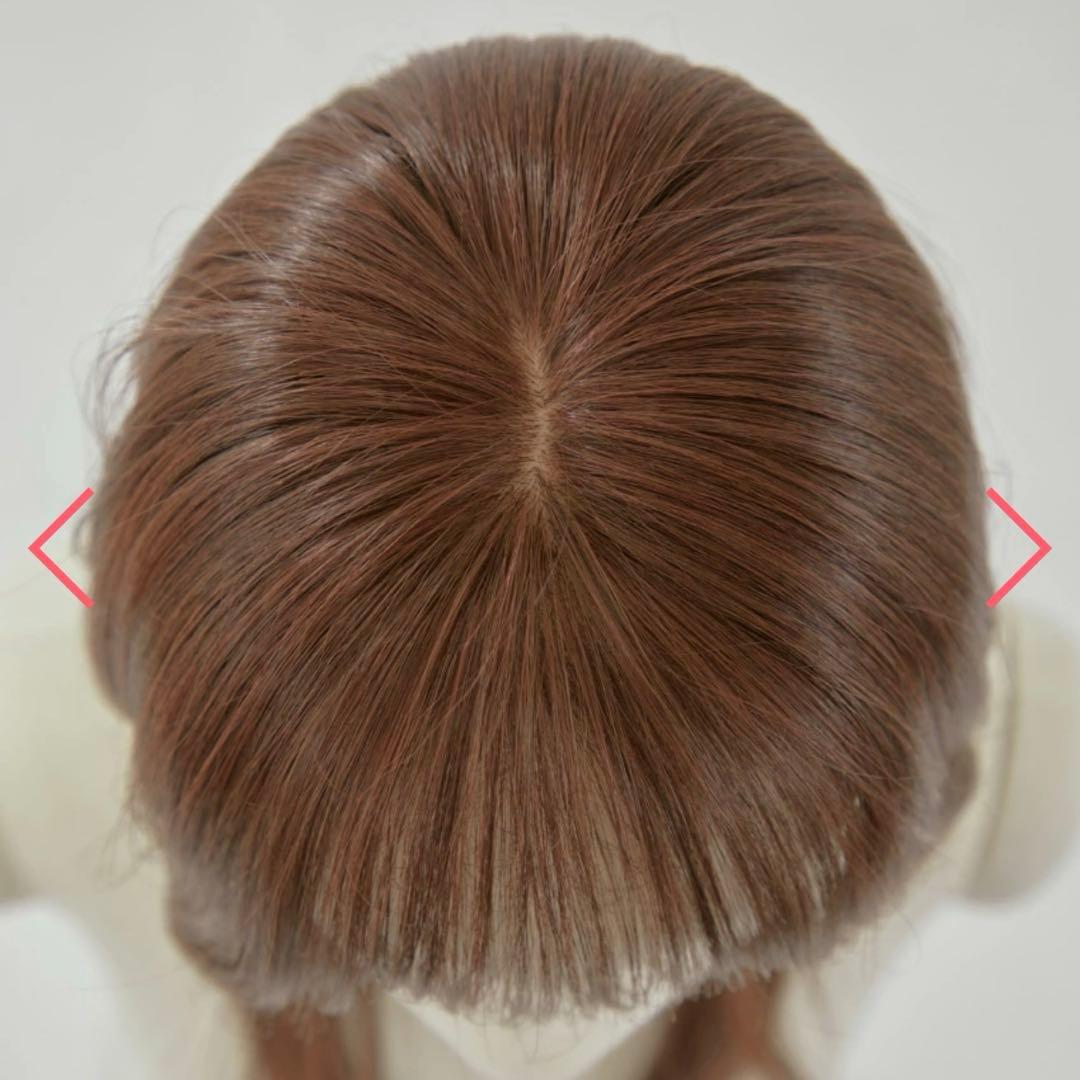 ピンクエイジ リアルスキン シースルーバング ゆるふわカール (モースト原糸)