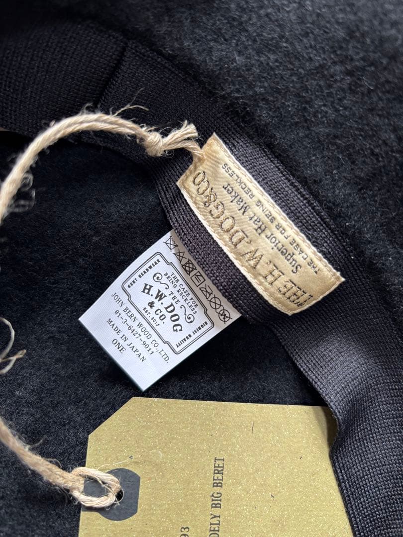 帽子 THE H.W.DOG&CO. EMBROIDERY BIG BERET