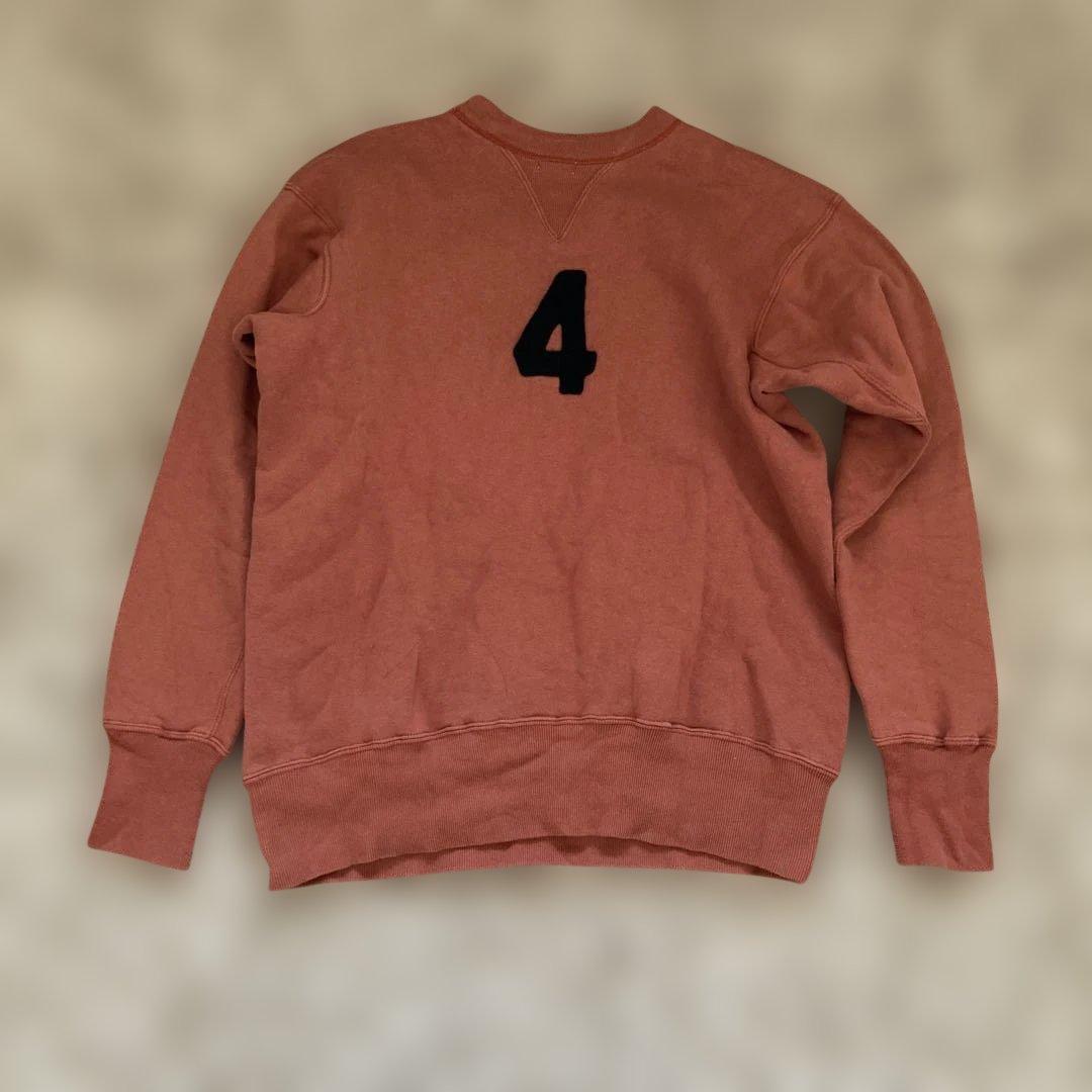 ピ*ノ様 ウエアハウス　スウェット　両面プリント　サーモン色　極美品　サイズ40