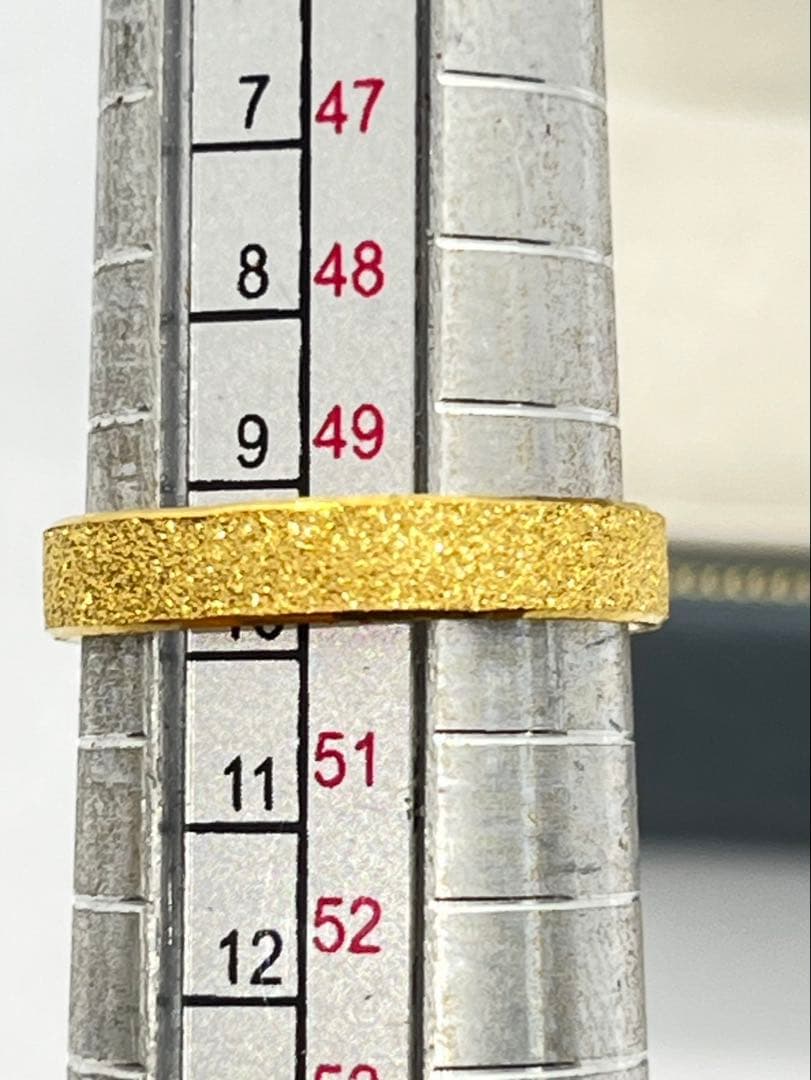 BeaverK24 純金平打ちグロスリング 3.8g刻印あり ハンドメイド