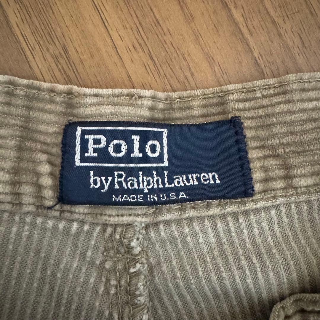 ラルフローレン　USA製　コーデュロイパンツ　初期タグ ブラウン　80s 90s