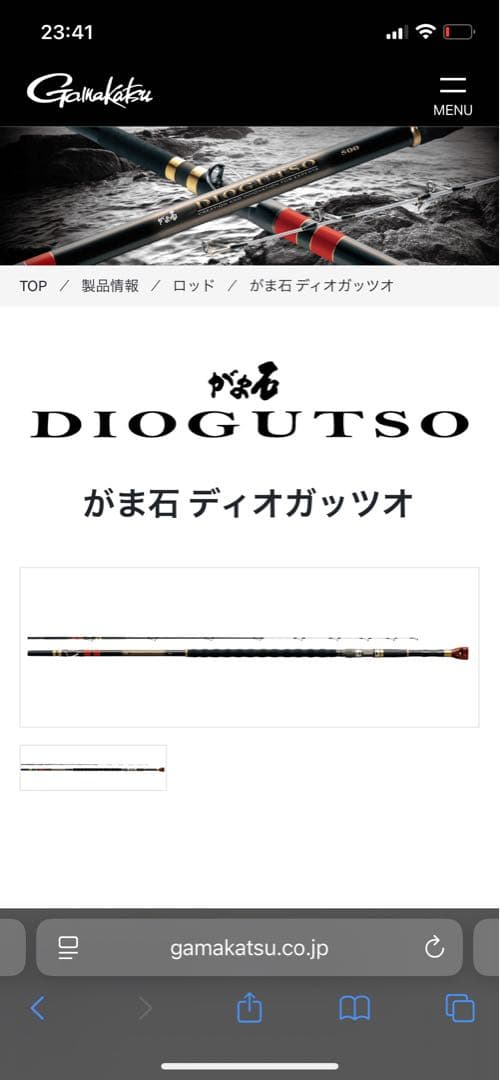 DIOGUTSO 磯竿 500 ロッドケース付き