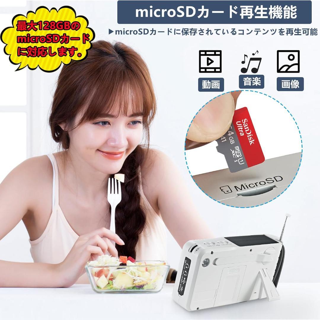 多機能 ポータブルテレビ TR14W FM AM 短波 防災ラジオ 動作確認済