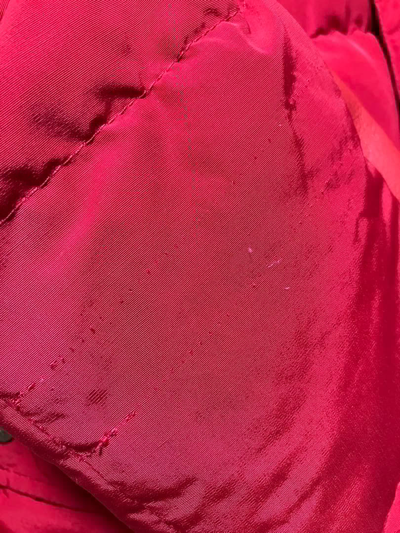 70s エディーバウアー ダウンジャケット　カラコラム　赤