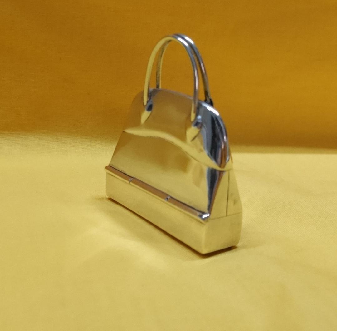 エルメスSV925　　ポリードバックモチーフ　ピルケース　袋リボン付