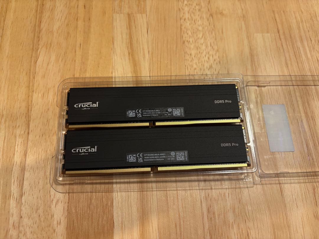 crucial DDR5 Pro 16GB メモリー 2枚セット