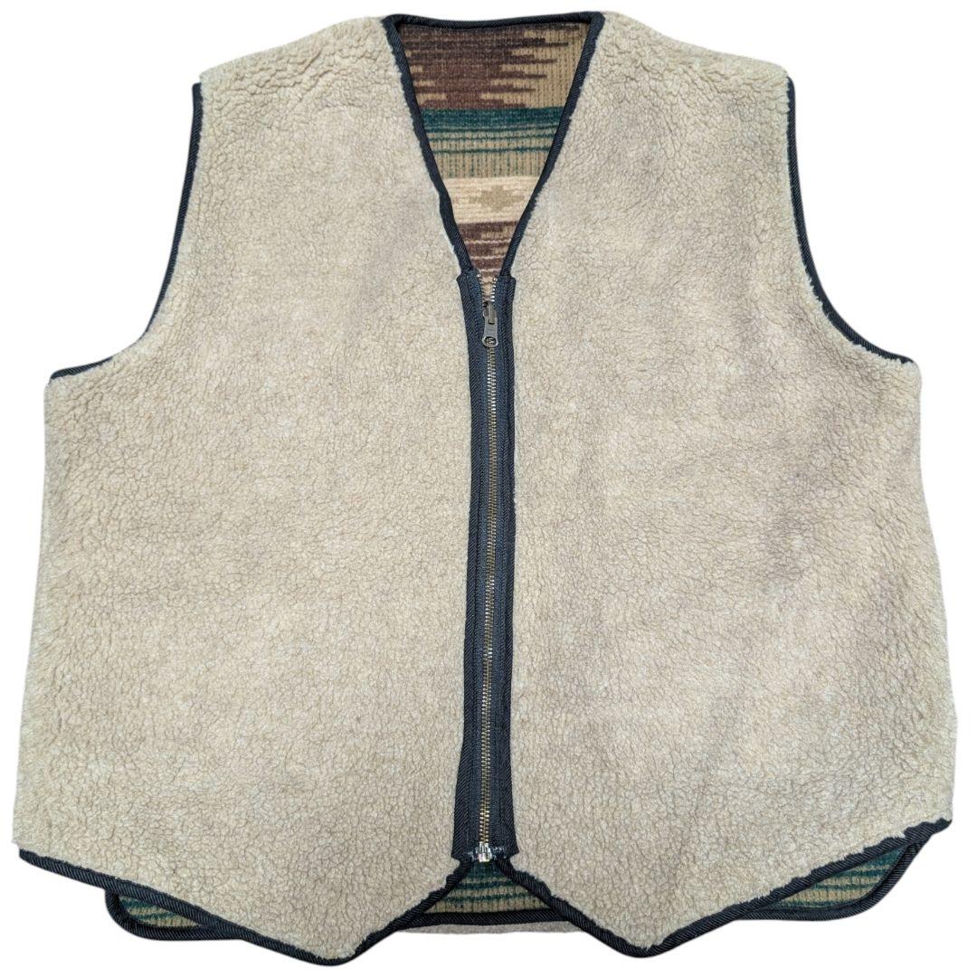 WOOLRICH ボア ベスト ネイティブ柄 マルチカラー ウールリッチ L