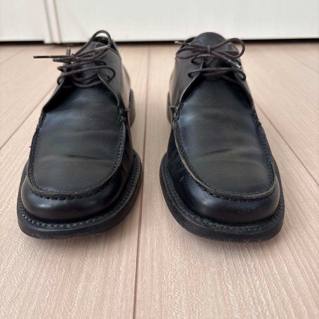 靴 prada archive square toe leather shoes