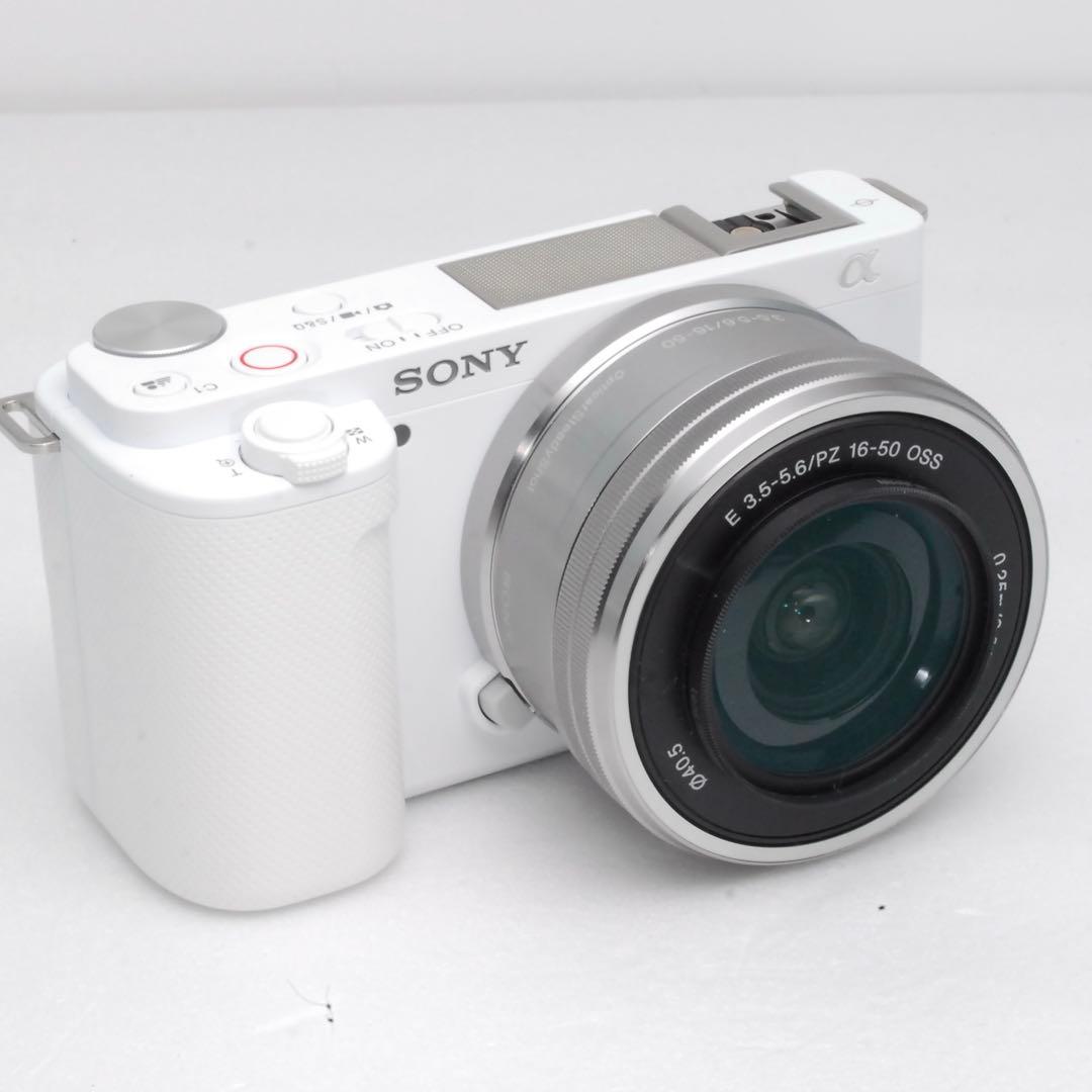 【美品】SONY α VLOGCAM ZV-E10 ホワイト ダブルレンズキット