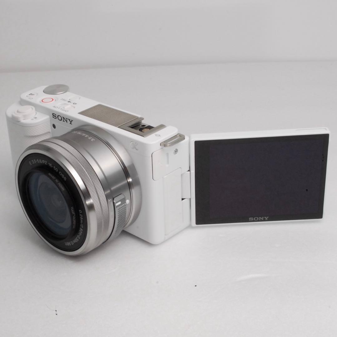 【美品】SONY α VLOGCAM ZV-E10 ホワイト ダブルレンズキット