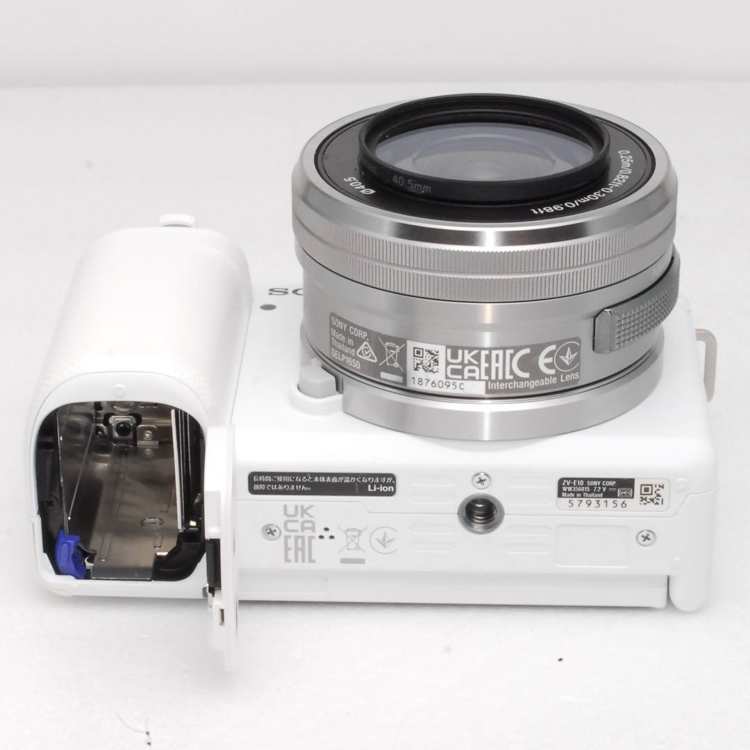 【美品】SONY α VLOGCAM ZV-E10 ホワイト ダブルレンズキット