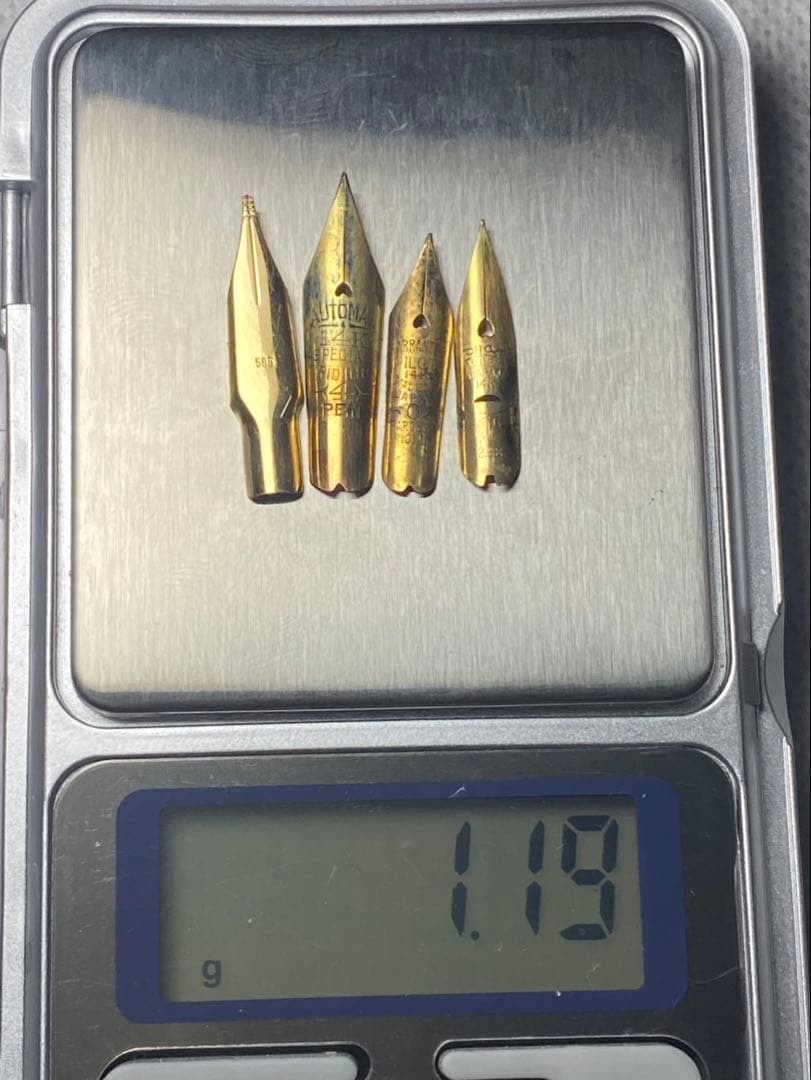 No.115 金無垢18K 0.62g 14k 1.19g 金 24K 純金