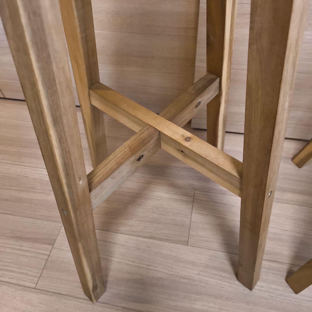 IKEA SKOGSTA ハイスツール　カウンターチェア　2脚セット