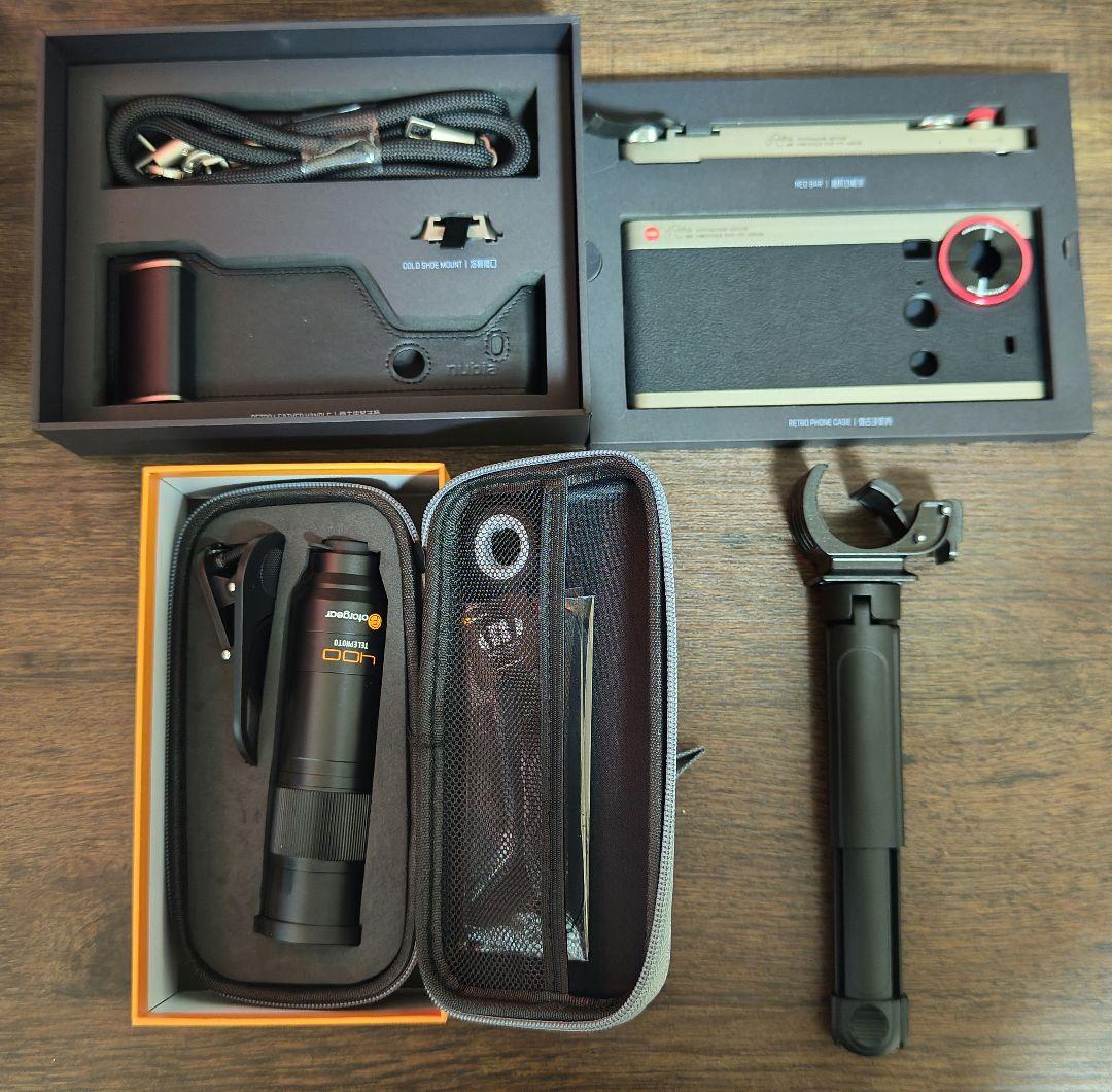 【レア】nubia Z70 series カメラキット 望遠レンズ 三脚 中国版