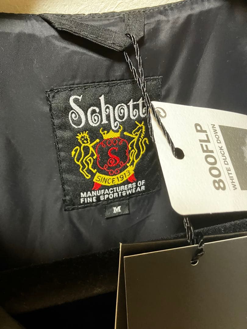 【タグ付き】schott TAION DOWN VEST Vネックインナーダウン