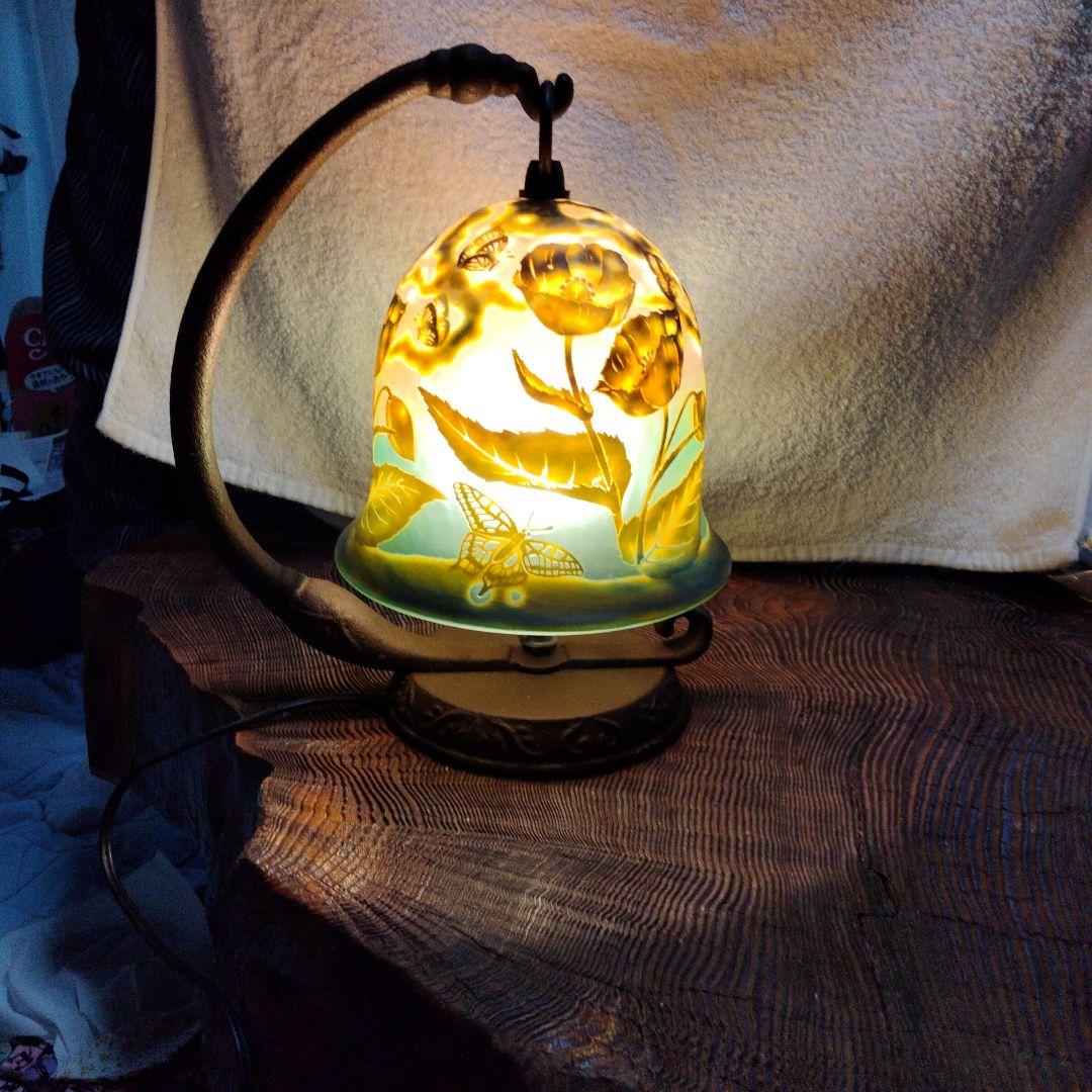 エミール　ガレ風吊りランブ