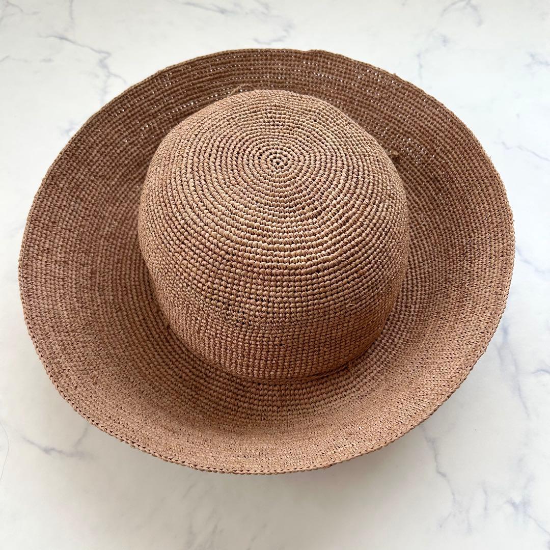 【極美品】ヘレンカミンスキー プロヴァンス10 麦わら帽子 ヌガー ラフィア