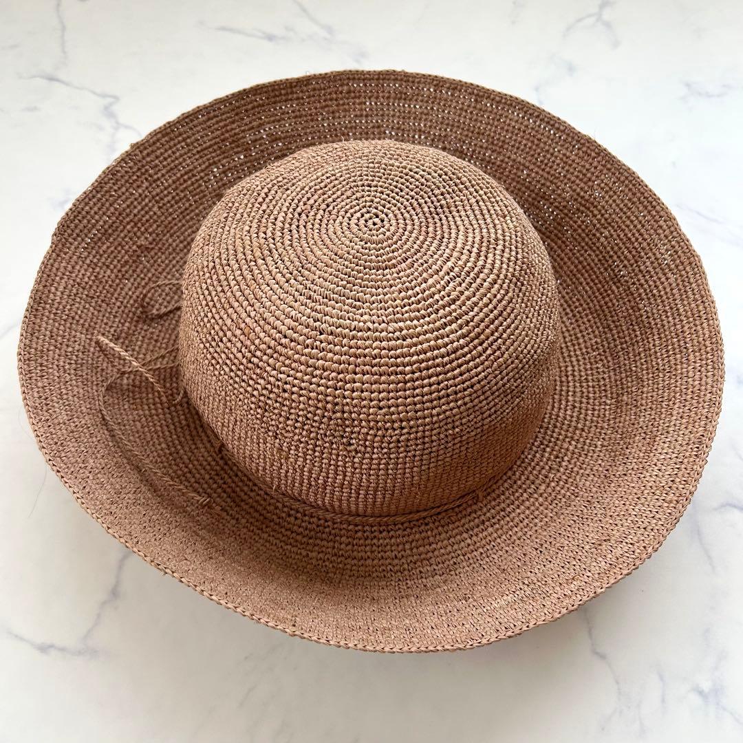【極美品】ヘレンカミンスキー プロヴァンス10 麦わら帽子 ヌガー ラフィア