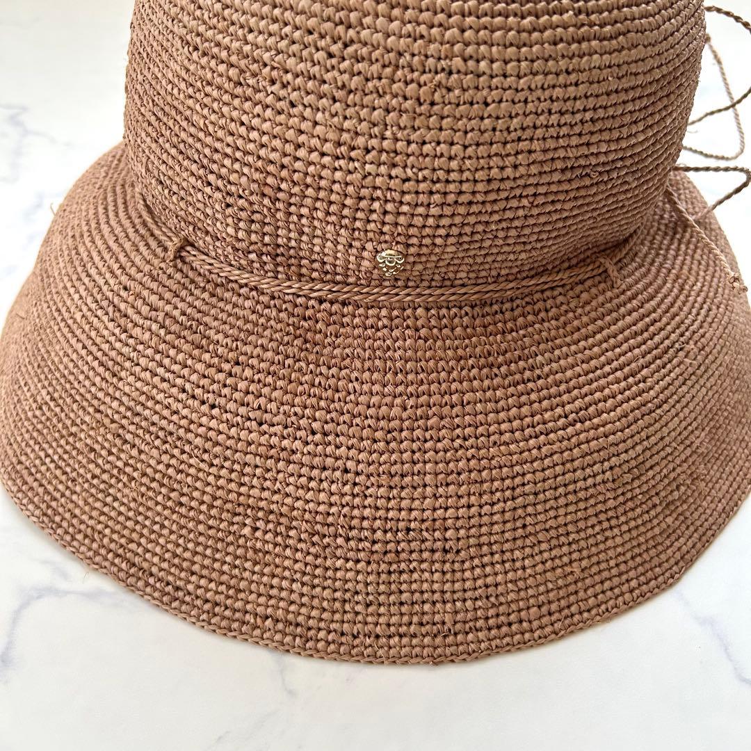 【極美品】ヘレンカミンスキー プロヴァンス10 麦わら帽子 ヌガー ラフィア