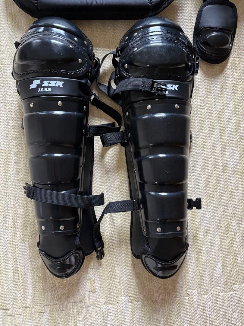 SSK ー般軟式キャッチャー防具キャッチャーズギア5点セット ブラック