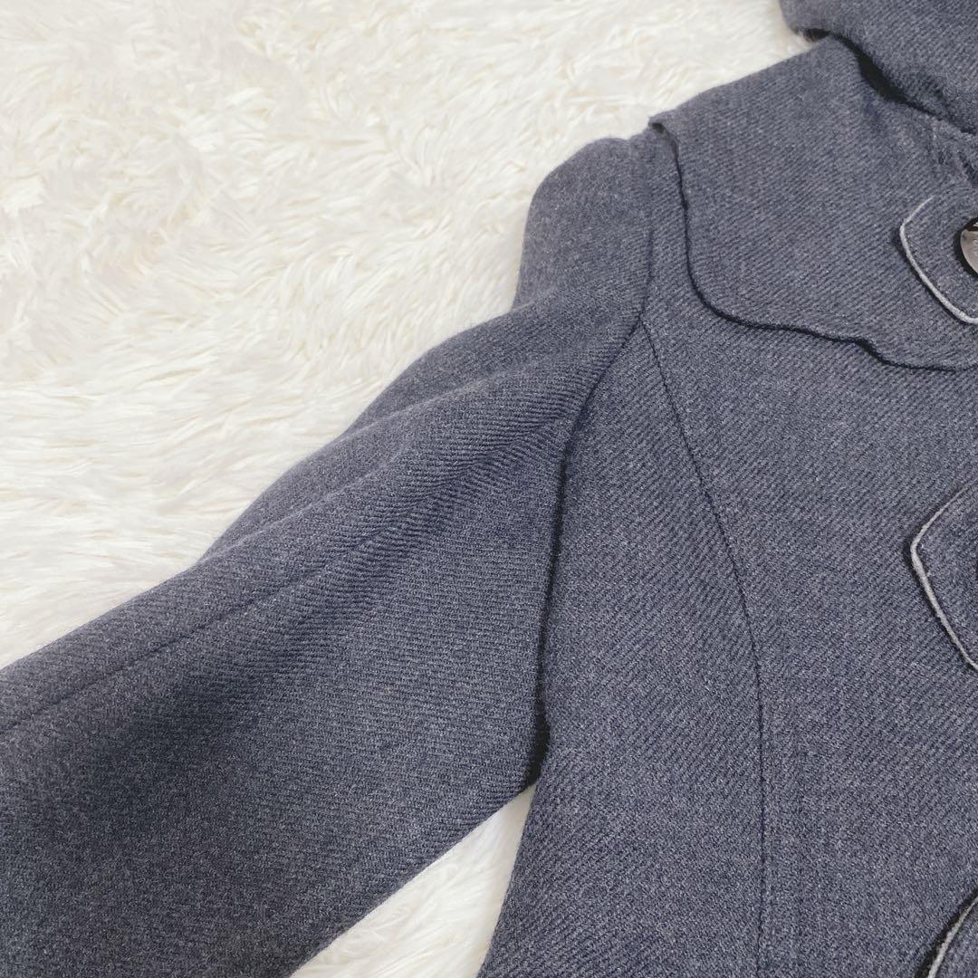 美品 バーバリーブルーレーベル ピーコート ナポレオン風ジャケット ラクーン