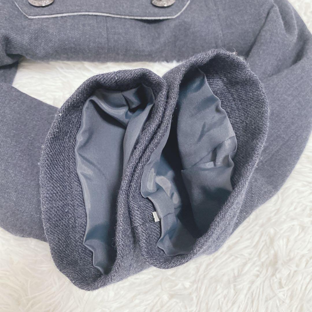 美品 バーバリーブルーレーベル ピーコート ナポレオン風ジャケット ラクーン