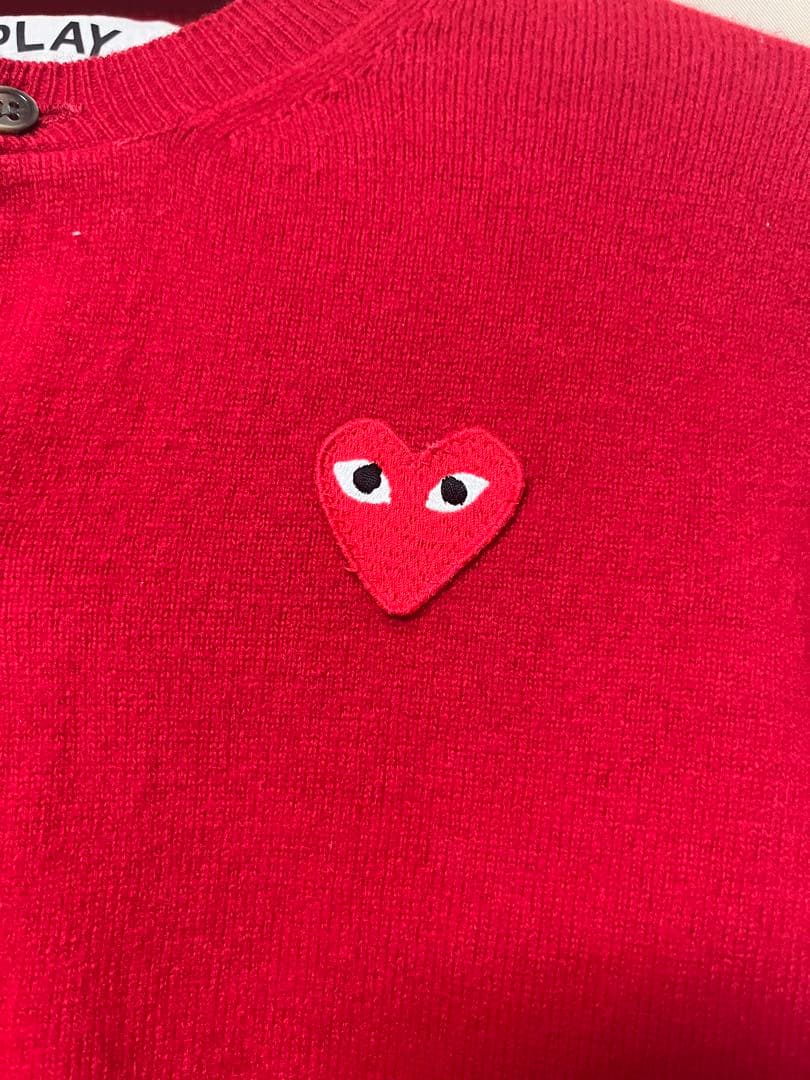 【お値下げ】PLAY COMME des GARÇONS カーディガン赤L日本製