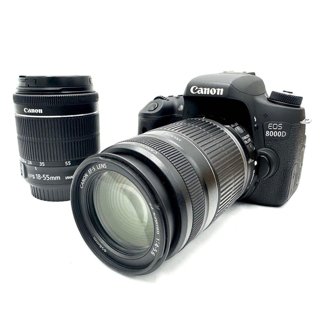 ❁ダブルズームレンズ❁Canon EOS 8000D ❁Wi-Fi機能搭載