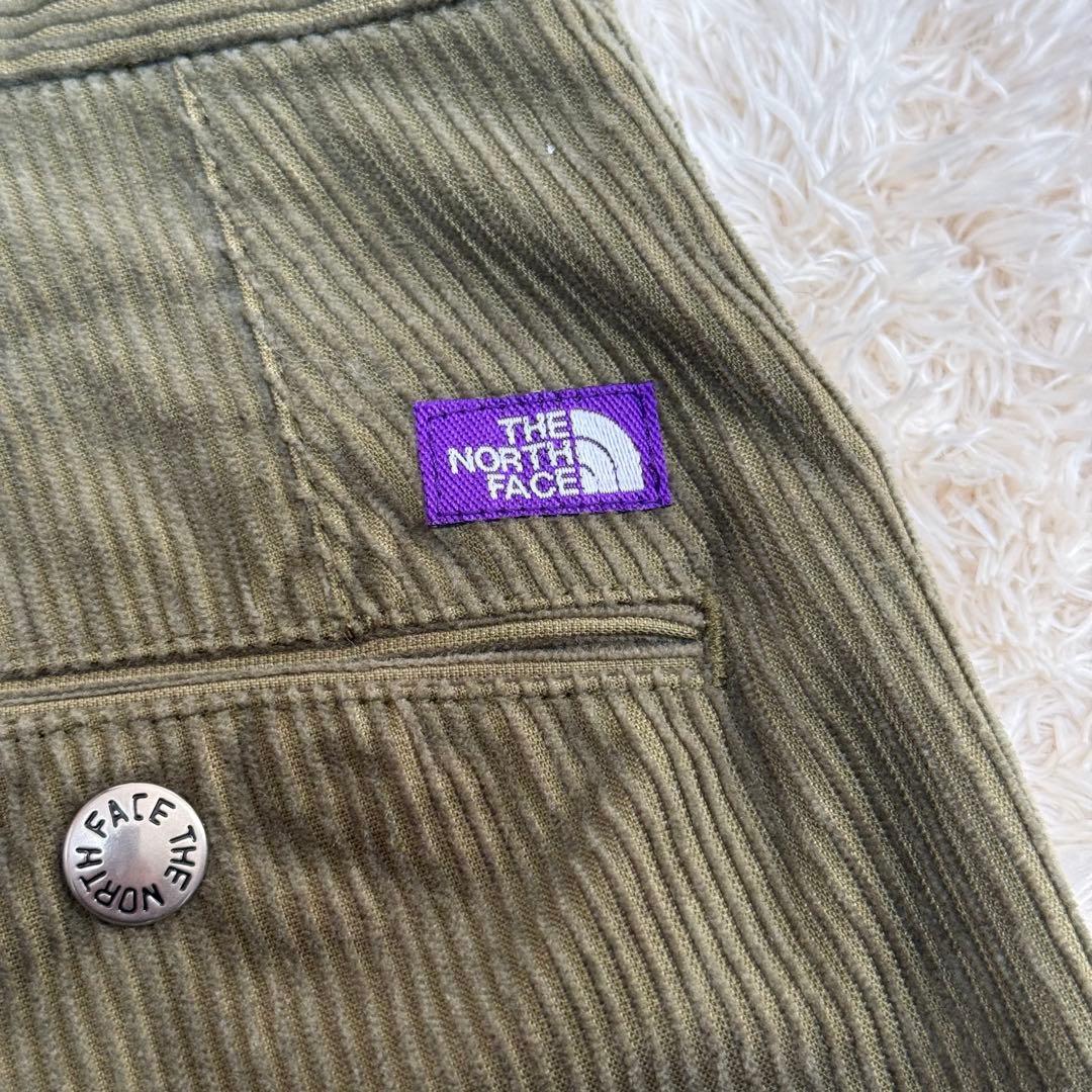 NT5155N PURPLE LABELコーデュロイ ワイドテーパードパンツ