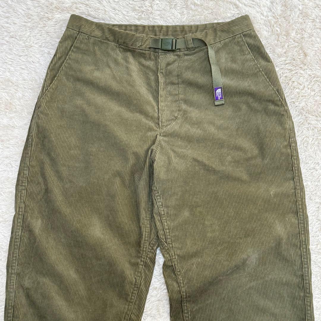 NT5155N PURPLE LABELコーデュロイ ワイドテーパードパンツ