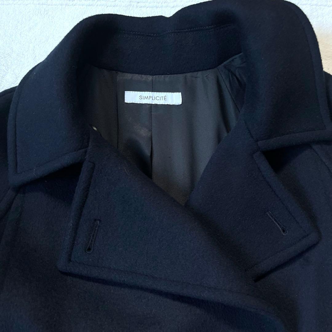 極美品24AW シンプリシティエ　テントラインビーバーコート オーバーサイズ