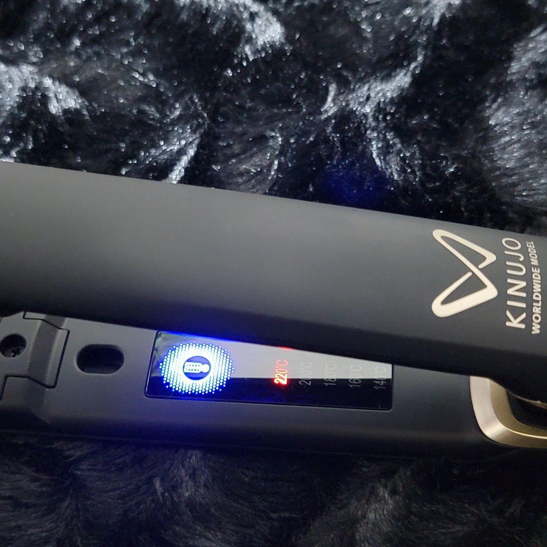 絹女 KINUJO ストレートヘアアイロンブラック DS100 海外対応