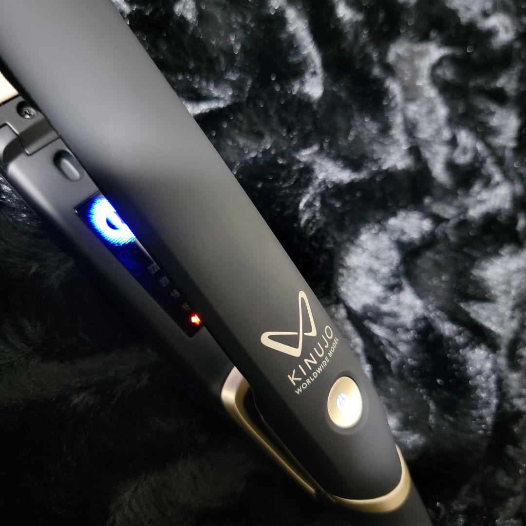 絹女 KINUJO ストレートヘアアイロンブラック DS100 海外対応