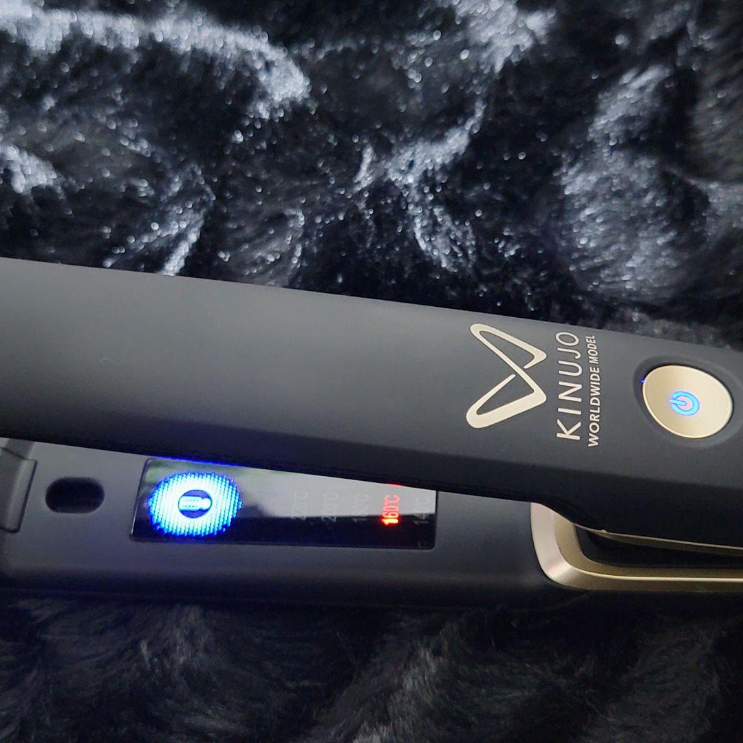 絹女 KINUJO ストレートヘアアイロンブラック DS100 海外対応