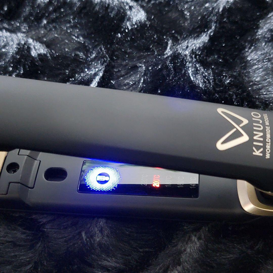 絹女 KINUJO ストレートヘアアイロンブラック DS100 海外対応