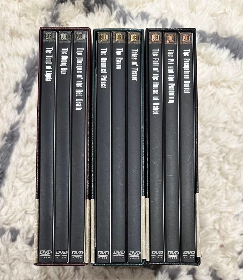 エドガー・アラン・ポォ怪奇コレクション DVD-BOX vol.Ⅰ・Ⅱ・Ⅲ　美品
