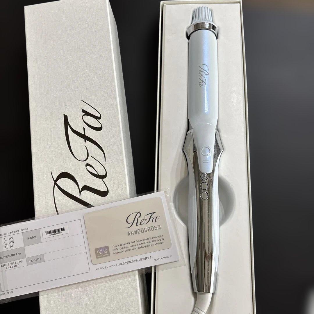 【美品】ReFa カールヘアアイロン ホワイト コテ 26mm