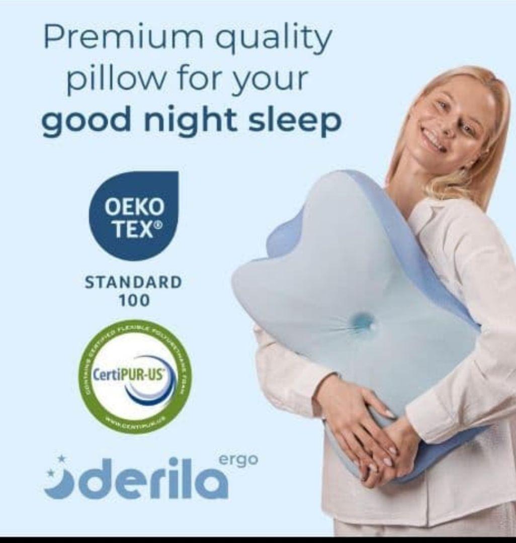Derila Ergo　デリラエルゴ 快適な睡眠の為の頸部ネックピローカバー付き
