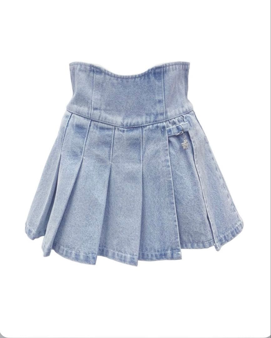 ミシェルマカロン 美脚デニムスカパン Fサイズ