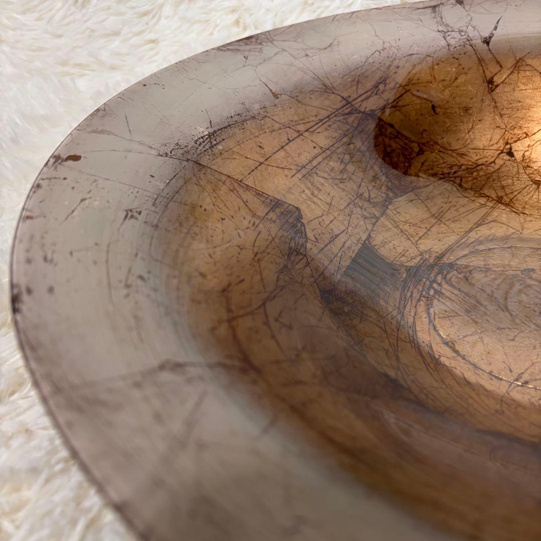 【未使用品】MURANO イタリア製　アート　ガラス 大皿　ボウル　39cm